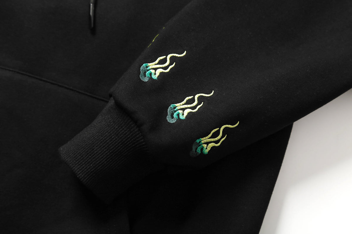 KH9007 Emerald Kirin Embroidery Hoodie