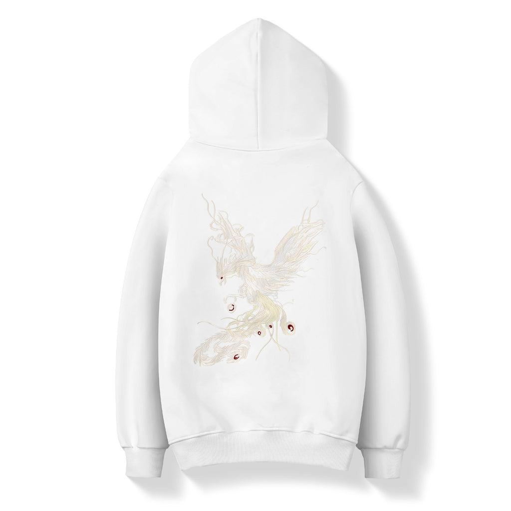 KH9011 Striking Phoenix Embroidery Hoodie