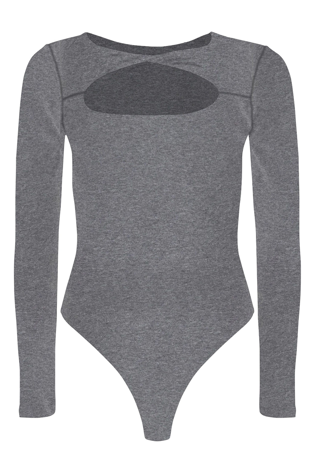 Whitney Cotton Long Sleeve Cutout Twist Bodysuit