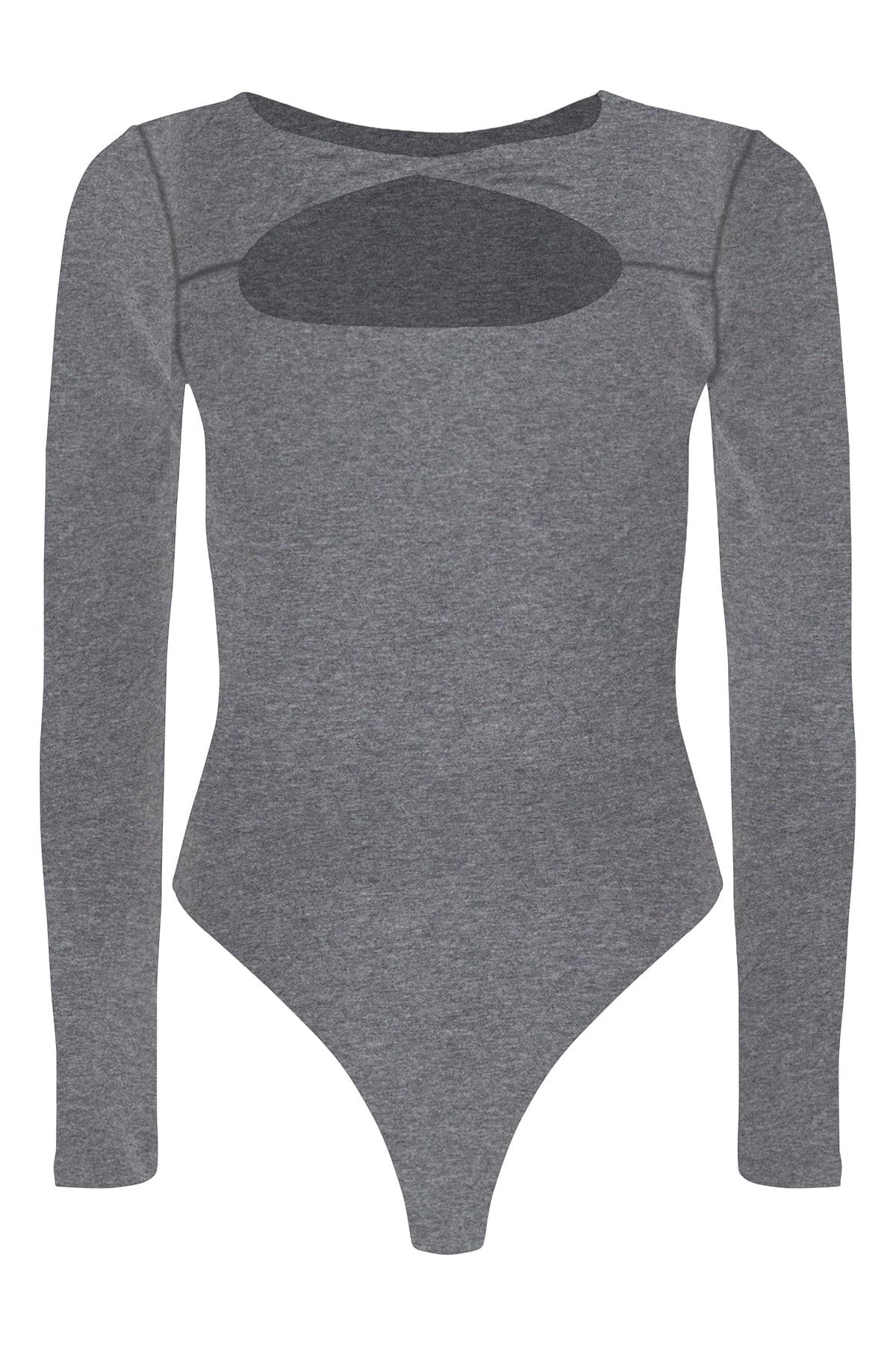 Whitney Cotton Long Sleeve Cutout Twist Bodysuit