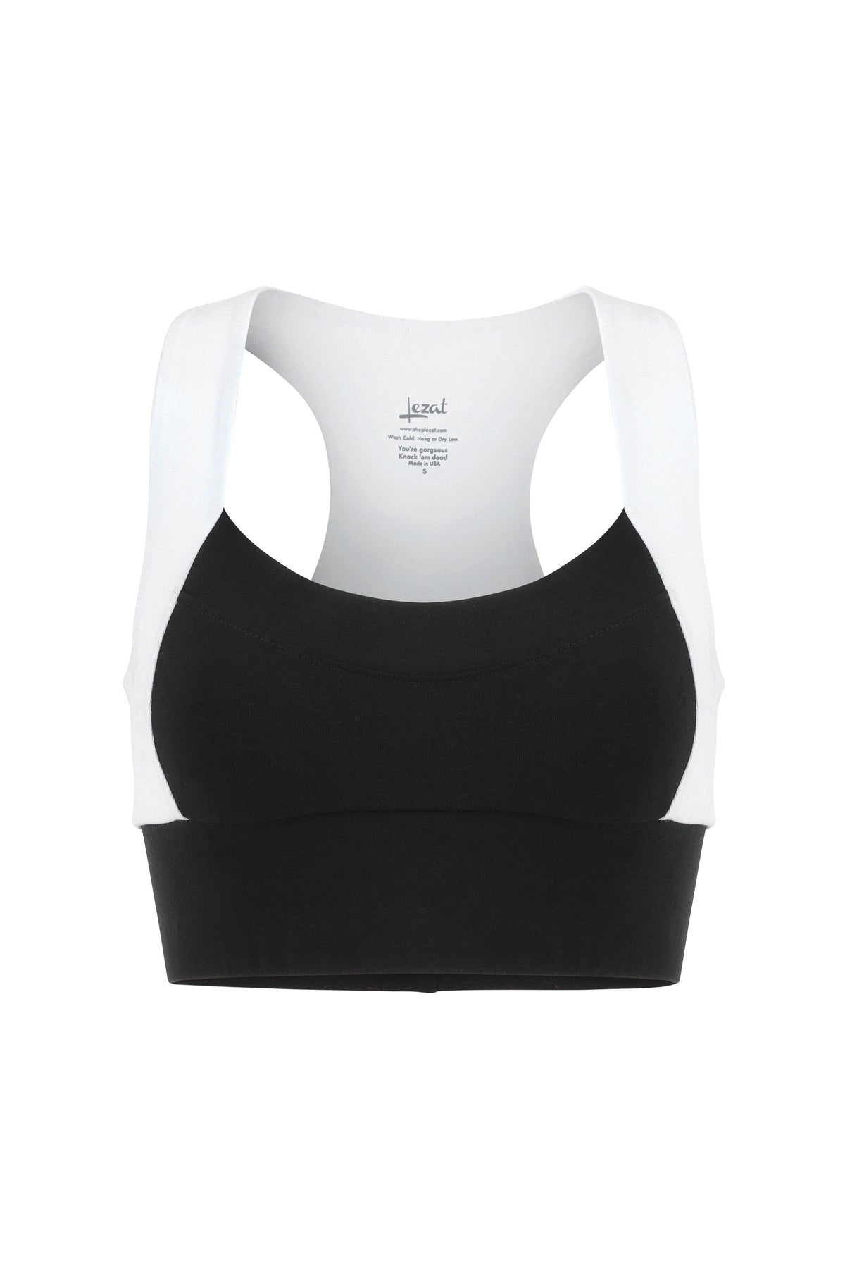 Neda Colorblock Organic Cotton Bra Top