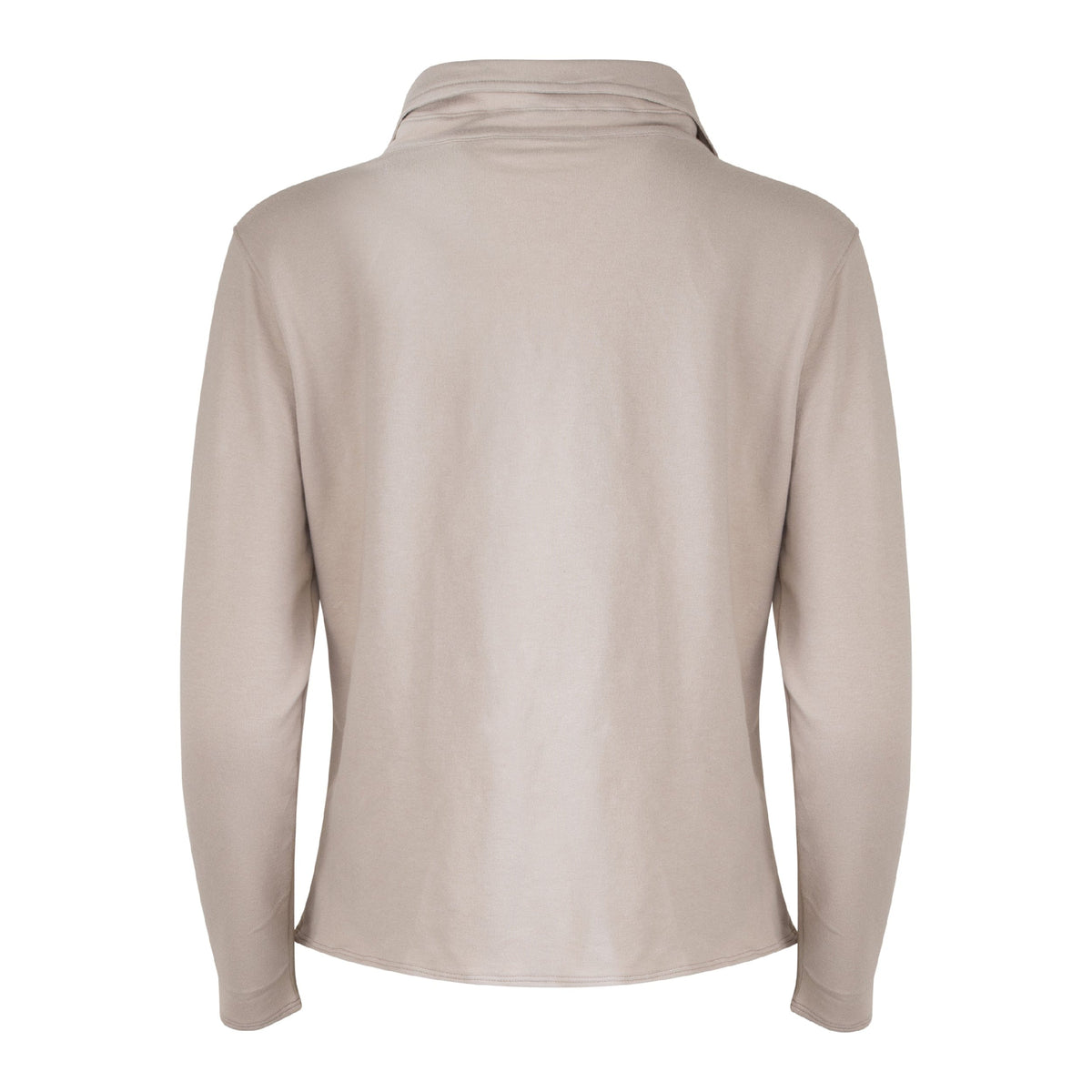 Khloe Cotton V-Neck Henley - Latte
