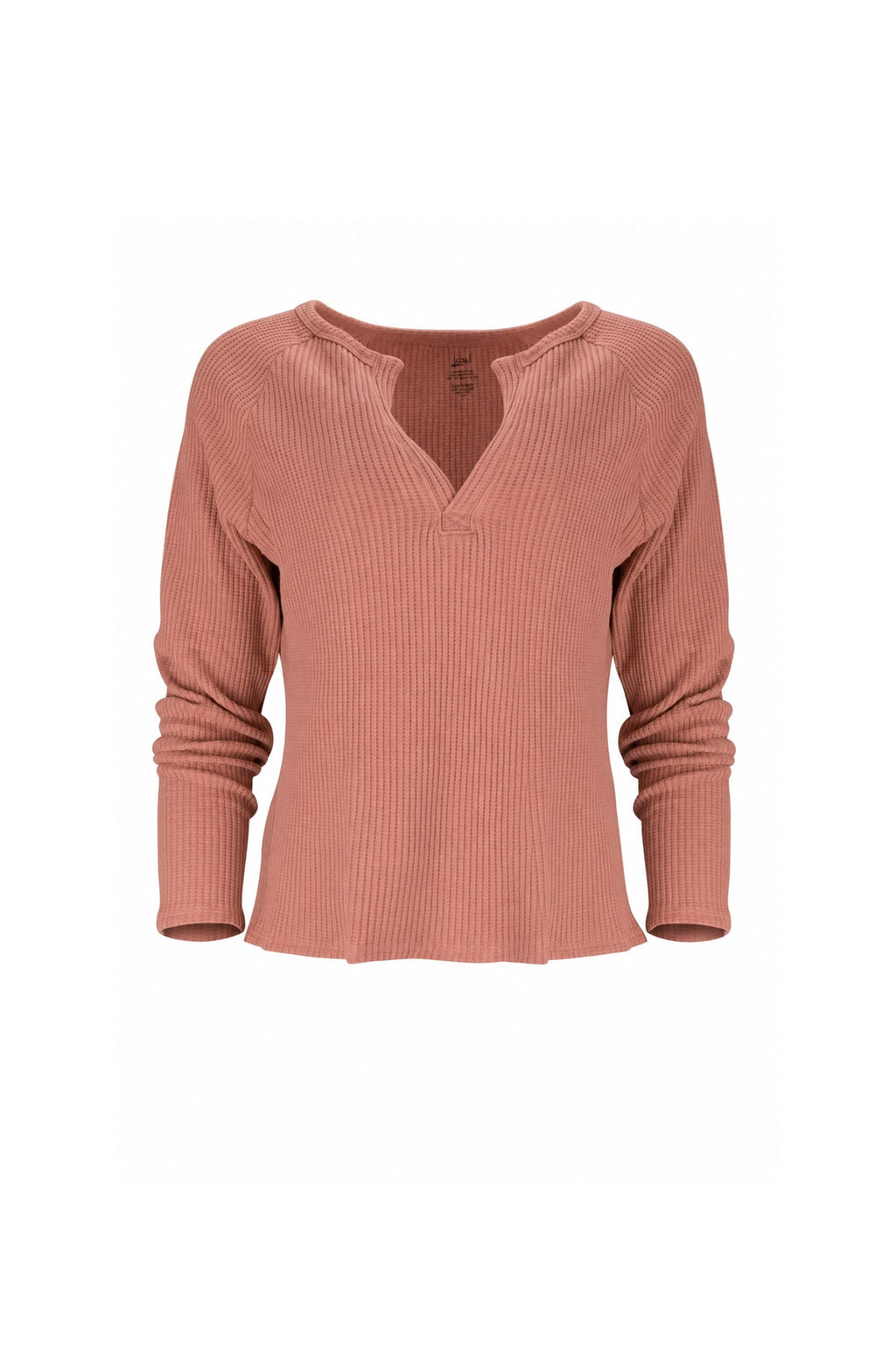 Jules Waffle Knit Organic Cotton V-Neck Pullover