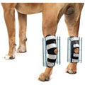 NeoAlly 3-in-1 Long Rear Leg Hock Brace - Rigid and Spring Inserts | Safety Reflective Straps [Long Version] (Pair)