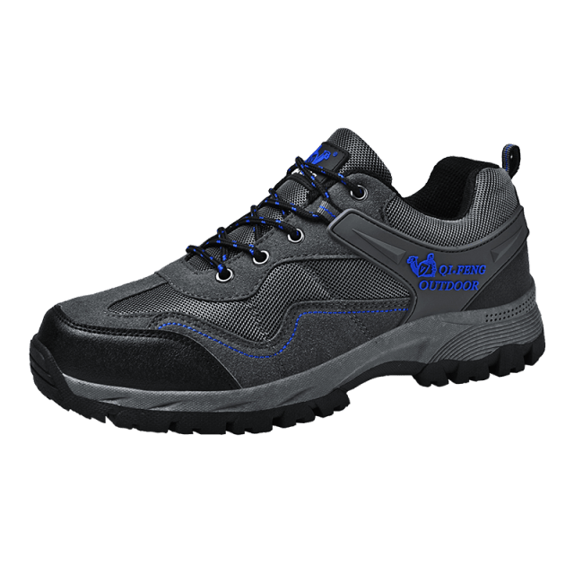 Popular Outdoor Casual Shoes Hiking Men High Quality Sneakers Mountain Climbing Work Footwear Hiking Shoes Low Cut Boots Leather Walking Shoes For Outdoor Training Casual Work