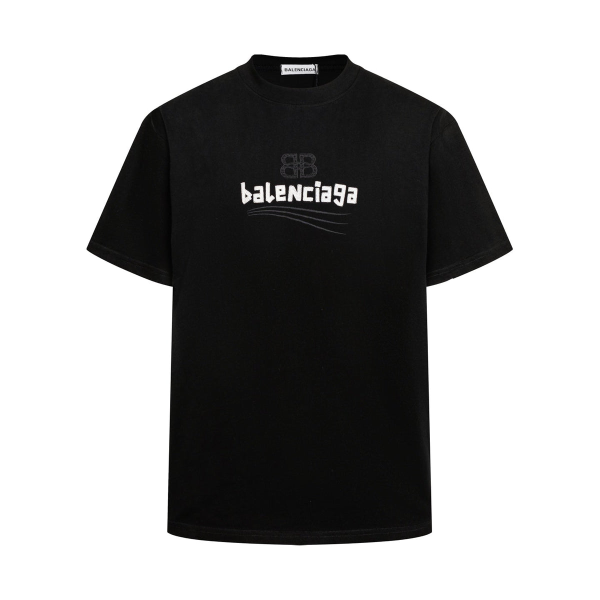 Balenciaga Wave Light-Reflecting Embroidered T-Shirt