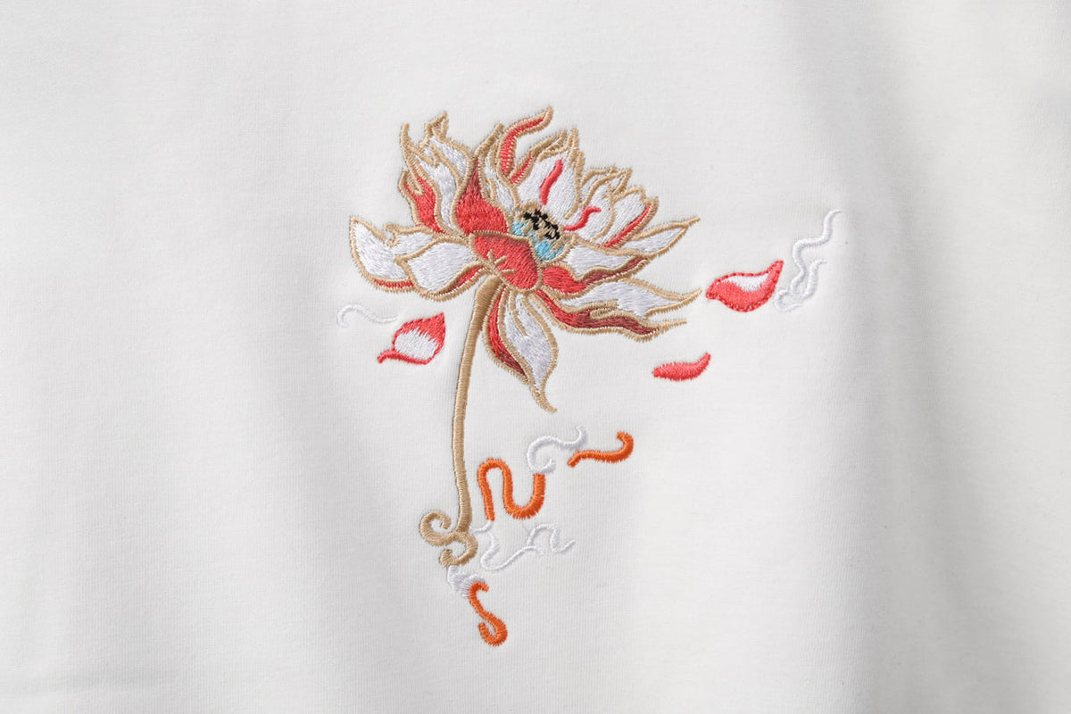 SW9010 Blue Phoenix Embroidery Sweater