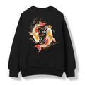 SW9013 Golden Koi Fish Embroidery Sweater