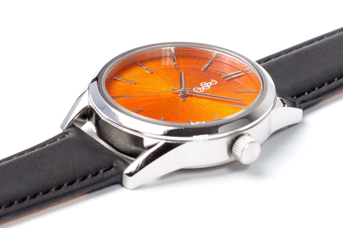Orange Sunburst Watch